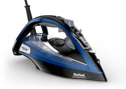 Żelazko parowe TEFAL FV9848 Ultimate Pure 3200W, 260g pary, niebieskie