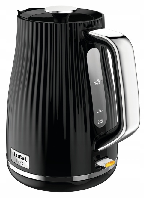 Czajnik Elektryczny Tefal Loft 1,7L 2400W Bezprzewodowy, Czarny