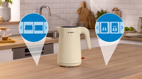 Czajnik elektryczny Bosch MyMoment 1,7L 2400W Beżowy z filtrem
