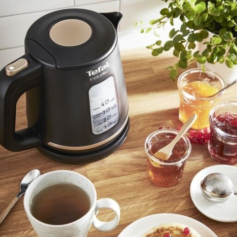 Czajnik elektryczny Tefal Includeo 2400W, 1L, obrotowa podstawka, czarny