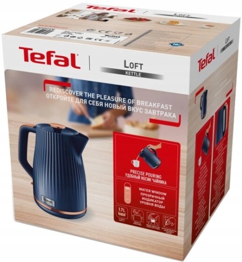 Czajnik elektryczny Tefal Loft 1,7L 2400W z automatycznym wyłączaniem