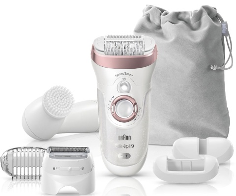 Depilator Braun Silk-épil 9 4w1 - Wodoodporny, z LED, Trymer i Etui