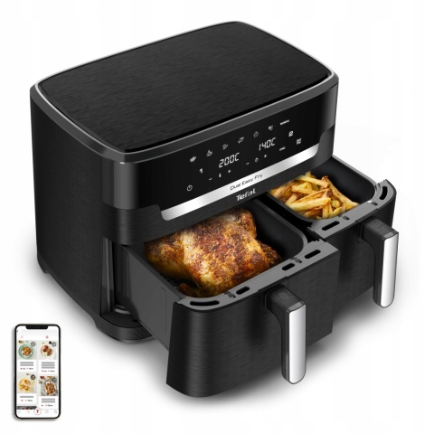 Frytkownica Beztłuszczowa Tefal XXL EY9428E0 2700W z 7 Programami LCD