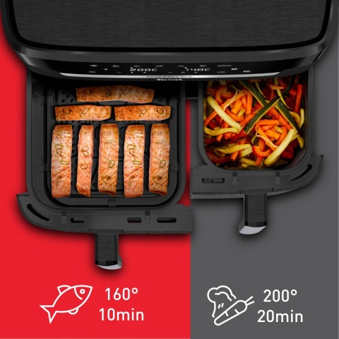 Frytkownica Beztłuszczowa Tefal XXL EY9428E0 2700W z 7 Programami LCD