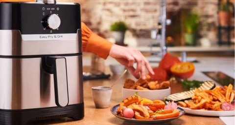 Frytkownica Tefal Deluxe Airfryer EY505D15 4.2L z Timerem i Grillowaniem