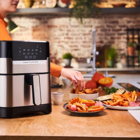 Frytkownica Tefal Deluxe Airfryer EY505D15 4.2L z Timerem i Grillowaniem