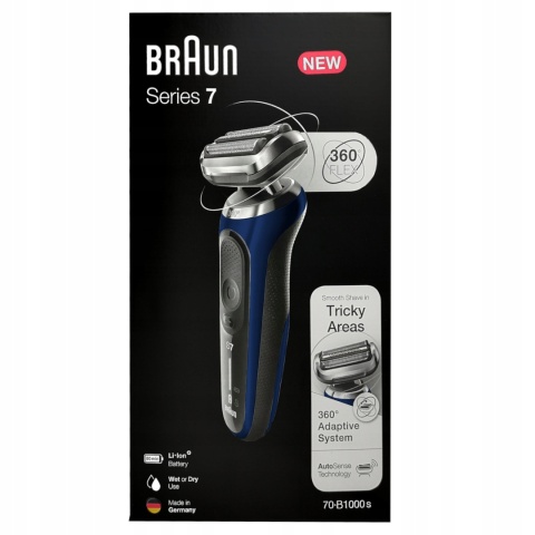 Głowica 360° Braun Series 7 70-B1000s Golarka Akumulatorowa Wodoodporna