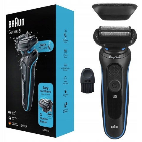 Golarka Braun Series 5 51-M1000s - Wodoodporna, EasyClean, Ergonomiczna