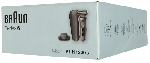 Golarka Braun Series 6 61-N1200s - 3 Ostrza AutoSense + Trymer
