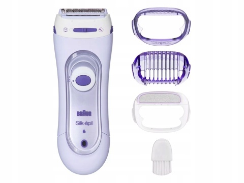 Golarka Damska Braun Silk-épil 5560 Wet&Dry z 3 Nasadkami do Golenięcia