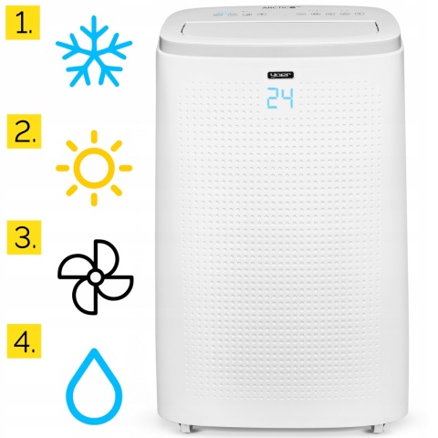 Klimatyzator Przenośny Yoer 4W1 4700W z WiFi do 75m2 chłodzenie i grzanie