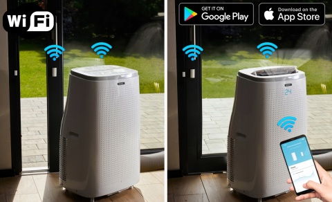 Klimatyzator Przenośny Yoer 4W1 4700W z WiFi do 75m2 chłodzenie i grzanie