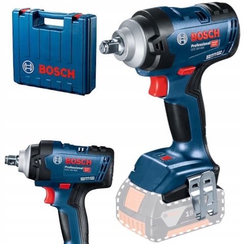 Klucz udarowy Bosch GDS 18V-400, 400Nm, bez akumulatora, walizka