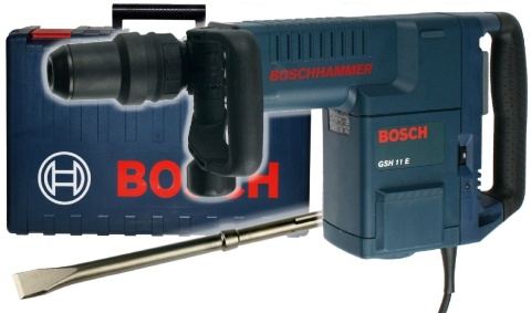 Młot Udarowy Bosch Gsh 11 E Sds-Max 1500W, 16,8J, 11Kg Kucie Betonu + Dłuto