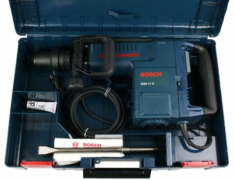 Młot Udarowy Bosch Gsh 11 E Sds-Max 1500W, 16,8J, 11Kg Kucie Betonu + Dłuto