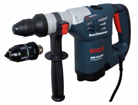 Młotowiertarka Bosch GBH 4-32 SDS-Plus 900W 5J + walizka, 2 uchwyty