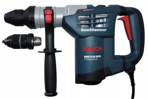 Młotowiertarka Bosch GBH 4-32 SDS-Plus 900W 5J + walizka, 2 uchwyty
