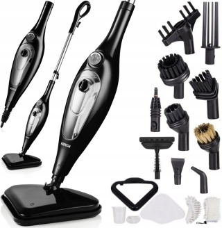 Mop parowy Kerch Aqua 2000W 2w1 z akcesoriami - szybkie czyszczenie 400ml