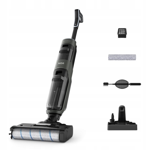 ODKURZACZ 2W1 BEZPRZEWODOWY MYJĄCY ROLKĄ SZORUJĄCĄ TEFAL X-CLEAN 4 GF5035