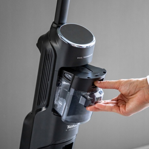 ODKURZACZ 2W1 BEZPRZEWODOWY MYJĄCY ROLKĄ SZORUJĄCĄ TEFAL X-CLEAN 4 GF5035