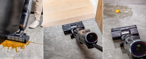ODKURZACZ 2W1 BEZPRZEWODOWY MYJĄCY ROLKĄ SZORUJĄCĄ TEFAL X-CLEAN 4 GF5035