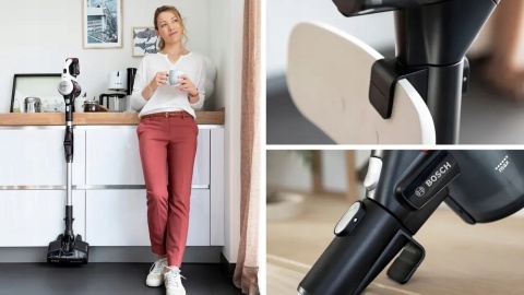 ODKURZACZ PIONOWY BOSCH UNLIMITED 7 18V LED 360° Z SILNĄ ELEKTROSZCZOTKĄ