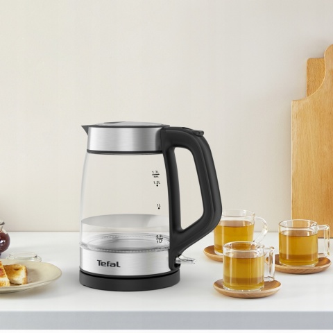 CZAJNIK ELEKTRYCZNY TEFAL KI605830 SZKŁANY 2200W 1,7L LED 360° PODSTAWA