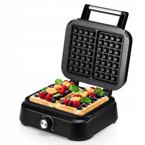 GOFROWNICA 2 DUŻE XXL 2200W REGULACJA TEMPERATURY POWŁOKA MARMUROWA MOZANO
