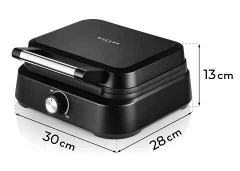 GOFROWNICA 2 DUŻE XXL 2200W REGULACJA TEMPERATURY POWŁOKA MARMUROWA MOZANO