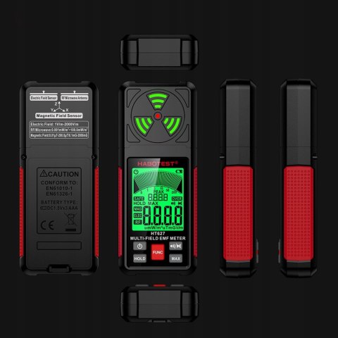 Miernik Pola Emf Fal Radiowych Lcd Elektromagnetyczny Habotest Ht627