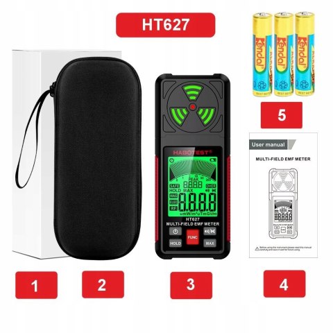 Miernik Pola Emf Fal Radiowych Lcd Elektromagnetyczny Habotest Ht627