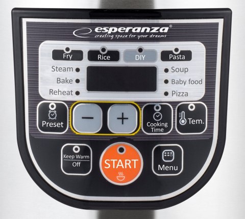 Multicooker Szybkowar Parowar 860W 5L 11 Funkcji Lcd Timer Smażenie Pieczen