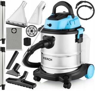 ODKURZACZ PIORĄCY KERCH OMEGA 20L 3W1: PRANIE, SUCHO/MOKRO, FILTR HEPA