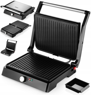 Opiekacz 3W1 Kerch Pur 2700W - Grill, Toaster I Panini, Teflon I Regulacja