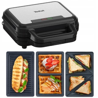 OPIEKACZ 3W1 TEFAL ULTRACOMPACT 700W - GOFROWNICA, PANINI, MYCIE W ZMYWARCE