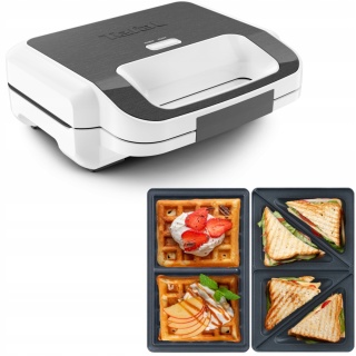 OPIEKACZ I GOFROWNICA TEFAL SNACK XL 850W WYMIENNE PŁYTY NA KANAPKI I GOFRY