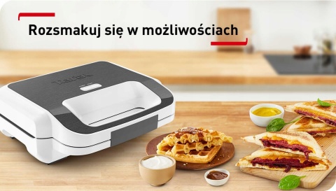 OPIEKACZ I GOFROWNICA TEFAL SNACK XL 850W WYMIENNE PŁYTY NA KANAPKI I GOFRY