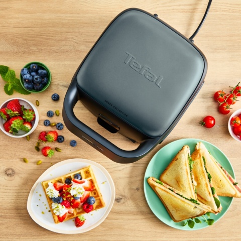 Opiekacz Tefal 700W - Do Kanapek I Gofrów, Wymienne Płyty, Myte W Zmywarce