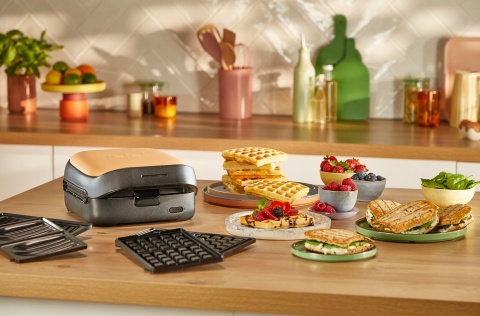Opiekacz Tefal 700W - Do Kanapek I Gofrów, Wymienne Płyty, Myte W Zmywarce