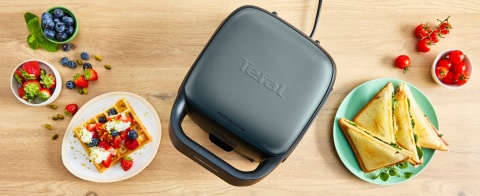 Opiekacz Tefal 700W - Do Kanapek I Gofrów, Wymienne Płyty, Myte W Zmywarce