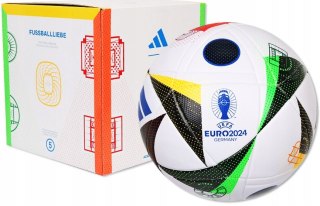 Piłka Nożna Adidas Uefa Euro 2024, Rozmiar 5, Butylowy Pęcherz