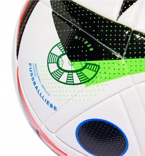 Piłka Nożna Adidas Uefa Euro 2024, Rozmiar 5, Butylowy Pęcherz