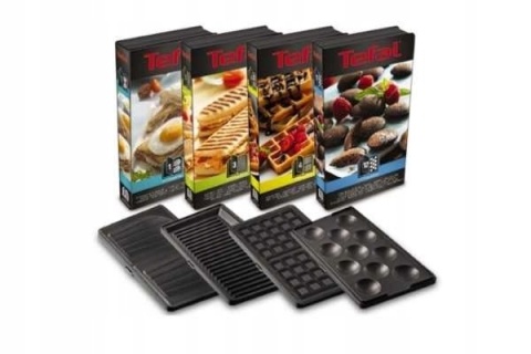 Tefal Snack Collection SW854D 700W - Wypiekacz Gofrów i Kanapek