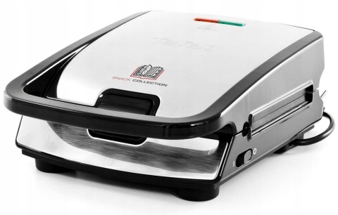 Tefal Snack Collection SW854D 700W - Wypiekacz Gofrów i Kanapek