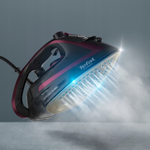 ŻELAZKO PAROWE TEFAL PUREGLISS FV8065 3000W DURILIUM AIRGLIDE ANTI DRIP PRO