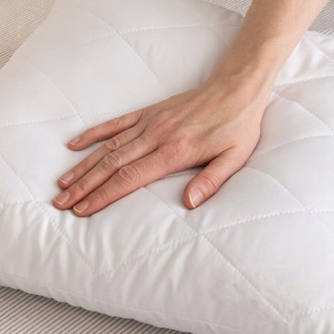 Pikowana Wygodna Poduszka Do Spania 40X40 Antyalergiczna Gruba Zamek