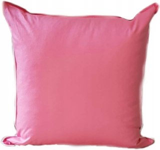 Poduszka Z Pierzem I Puchu 40X40 Cm - 100% Bawełna, Krem/Różowy