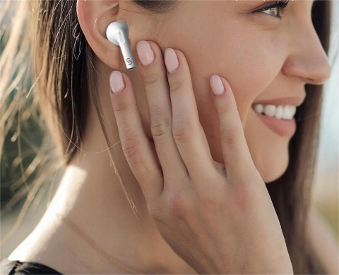 BEZPRZEWODOWE SŁUCHAWKI BLUETOOTH 5.3 SOUNARC Q1 KRYSTALICZNY DŹWIĘK I BASY