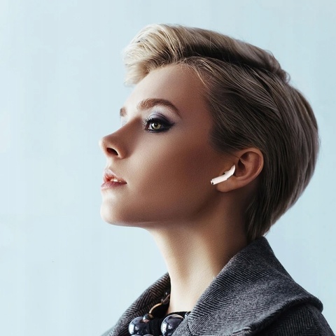 BEZPRZEWODOWE SŁUCHAWKI DOKANAŁOWE BLUETOOTH 5.3 Z MIKROFONEM BIAŁE X-BASS