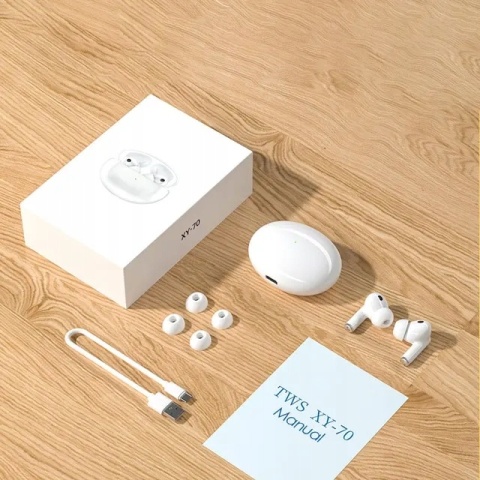 BEZPRZEWODOWE SŁUCHAWKI DOUSZNE XY70 Z ANC TWS BLUETOOTH 5.3 WODOODPORNE